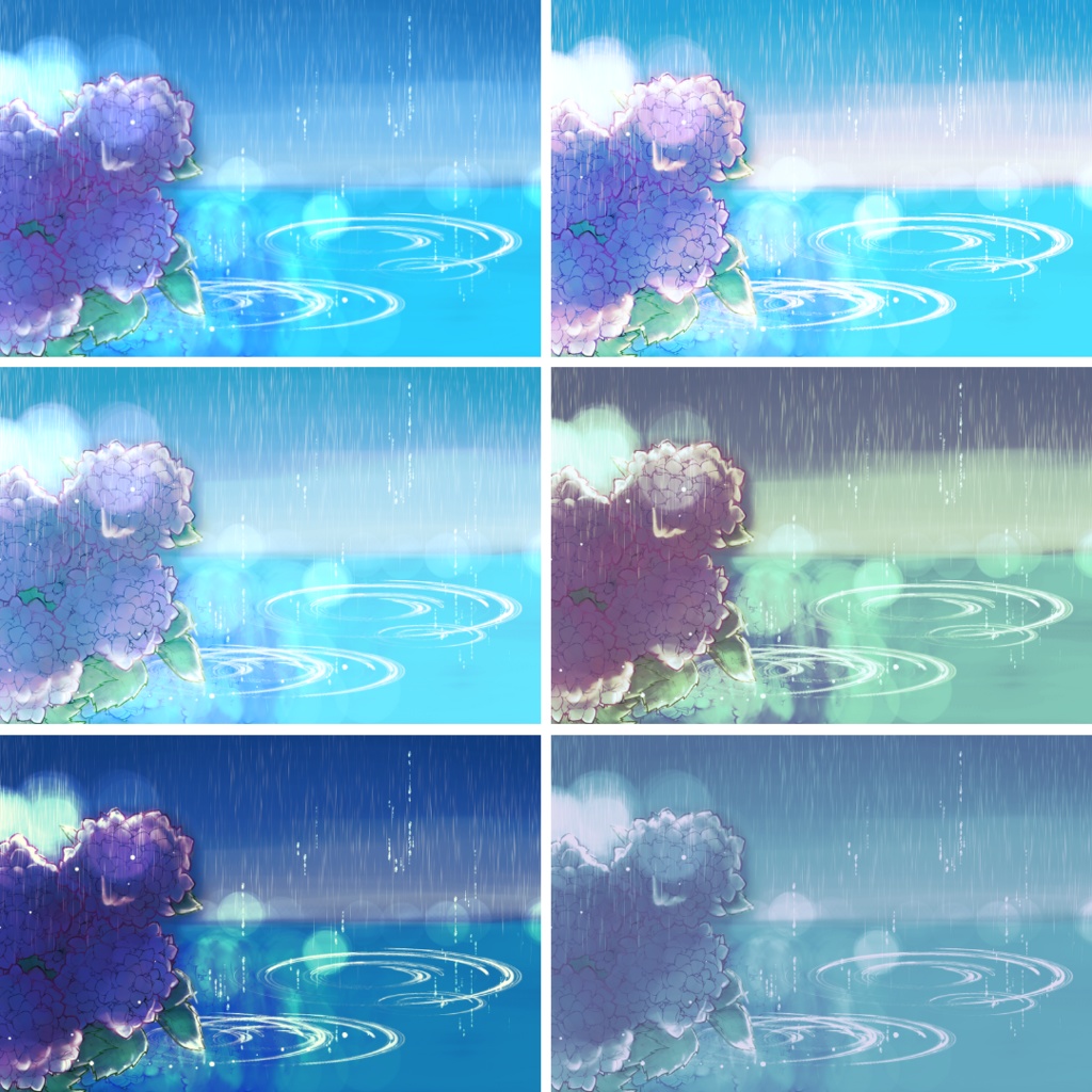 背景用素材015【雨の日】