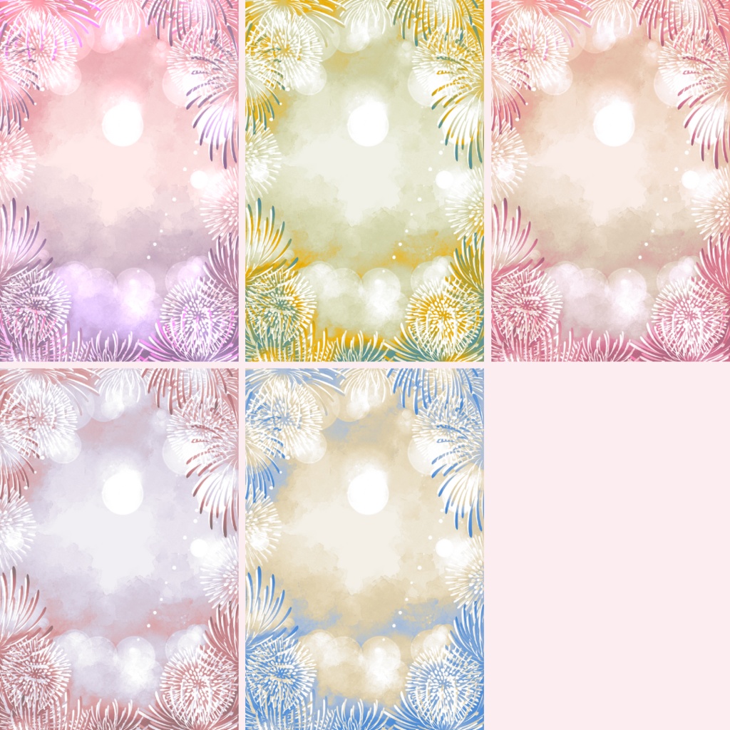 背景用素材016【縦長・夏】