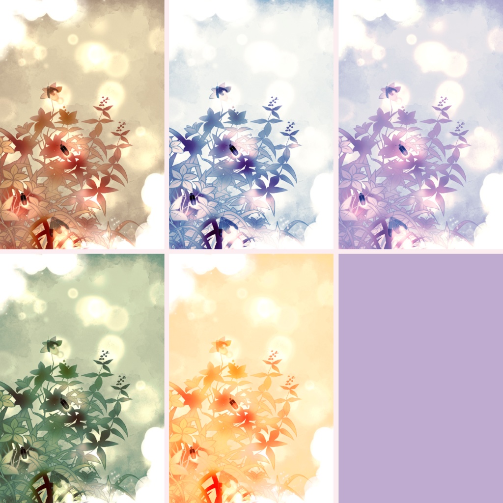 背景用素材016【縦長・夏】