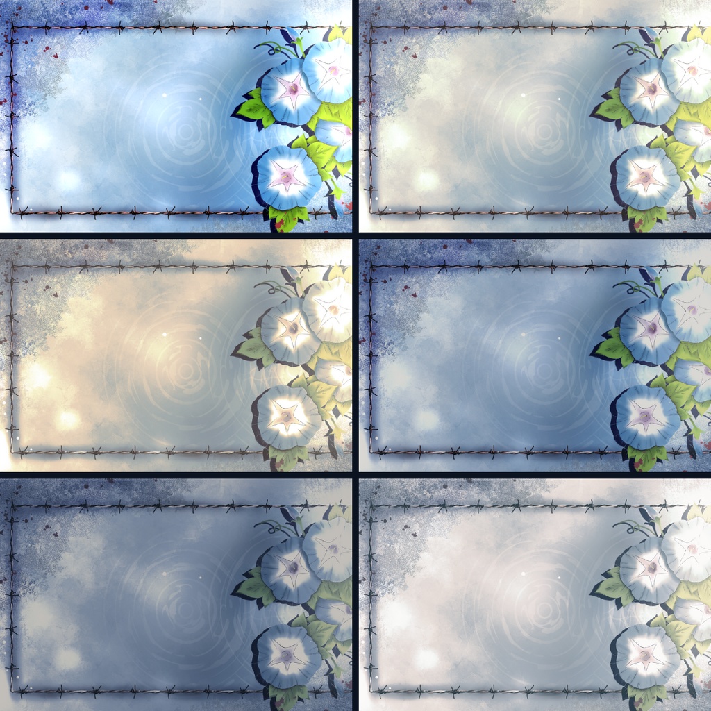 背景用素材017【夏の花・陰】