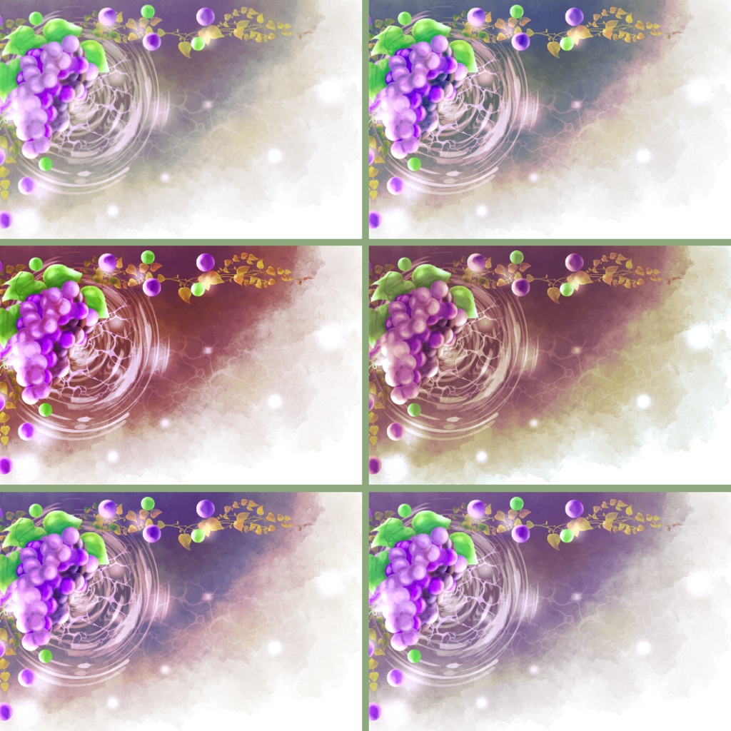 背景用素材018【秋の果物】