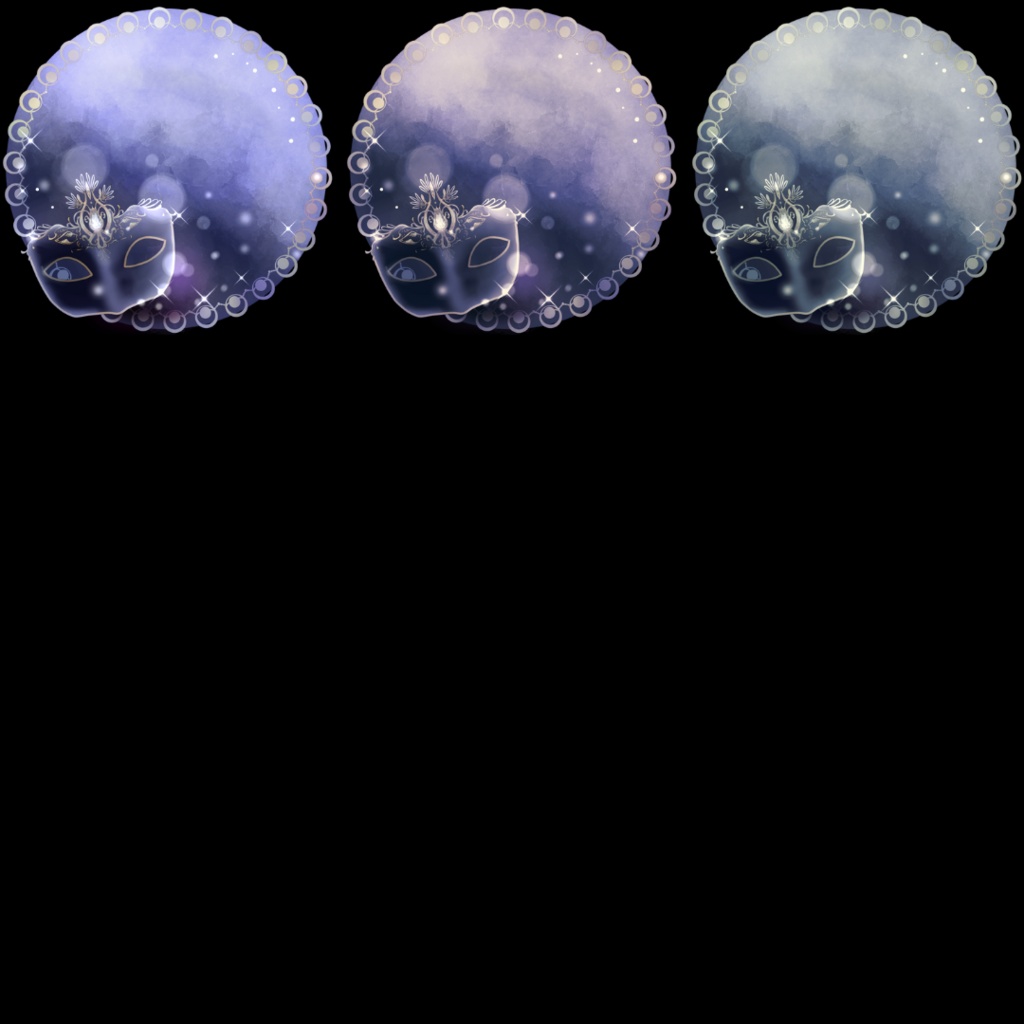 枠素材006【円形4】