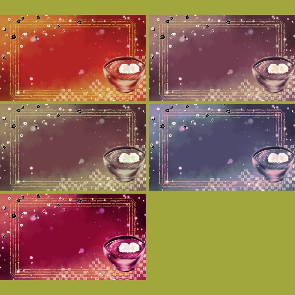 背景用素材020【和のお菓子】