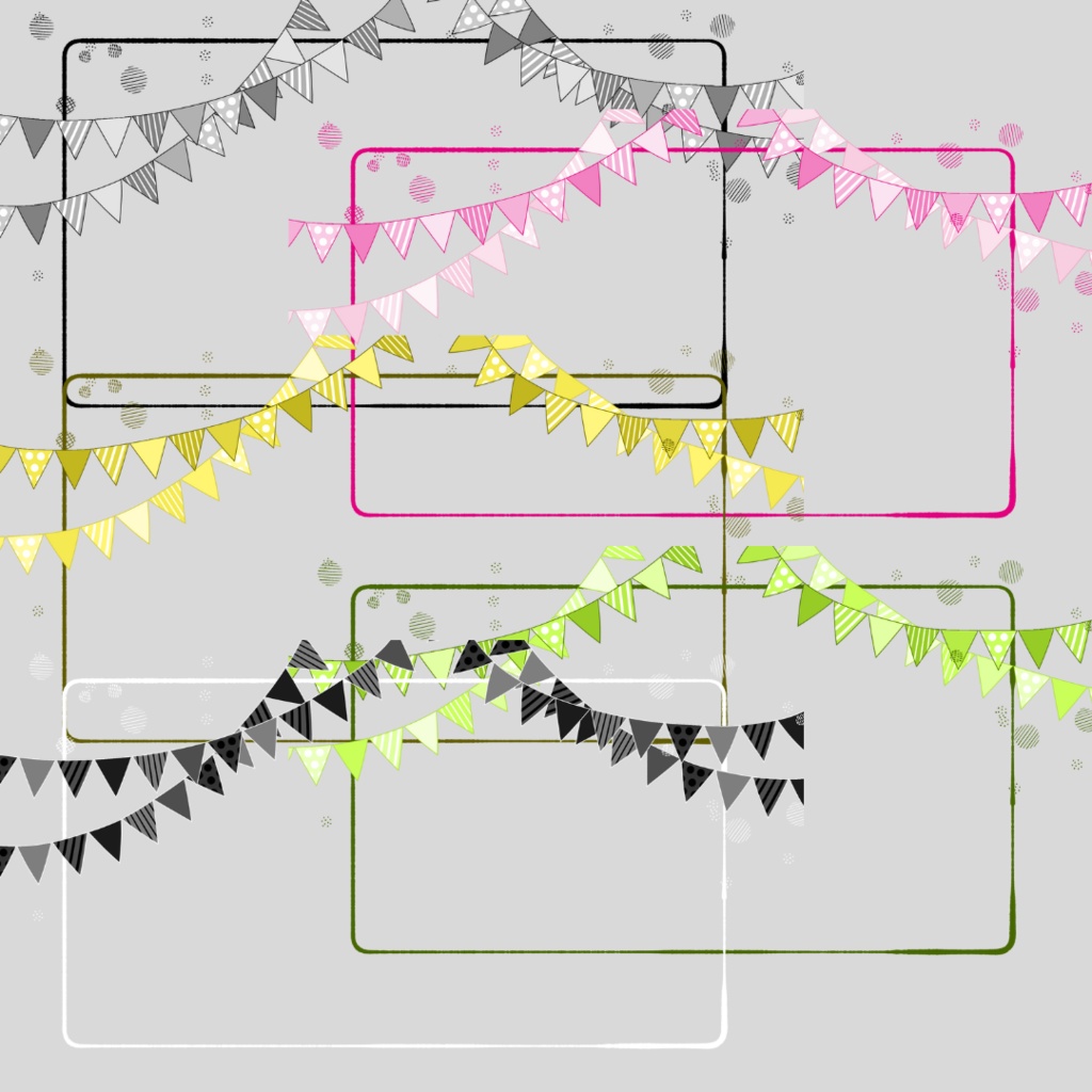 背景用素材021【フレーム&背景】