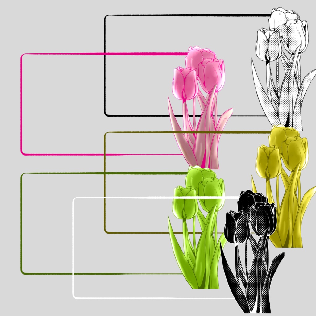 背景用素材021【フレーム&背景】