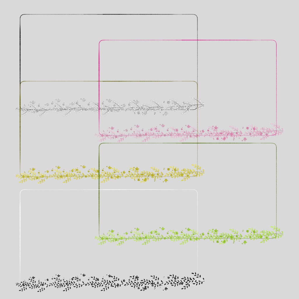 背景用素材021【フレーム&背景】