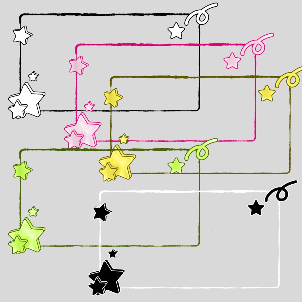 背景用素材021【フレーム&背景】