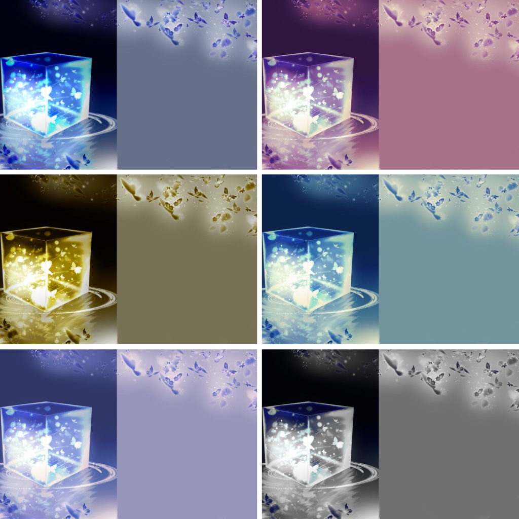 背景用素材024【蝶と光】