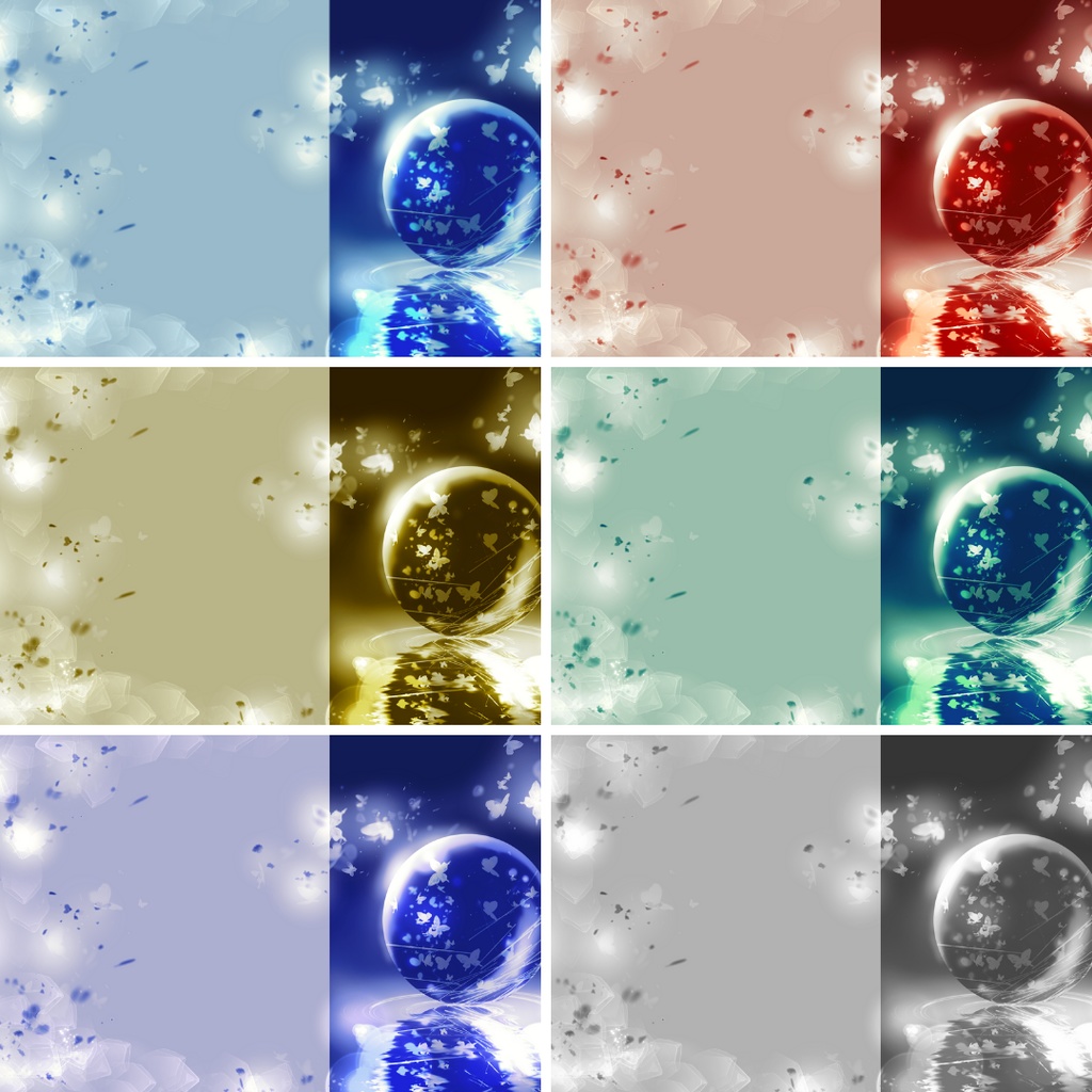 背景用素材024【蝶と光】