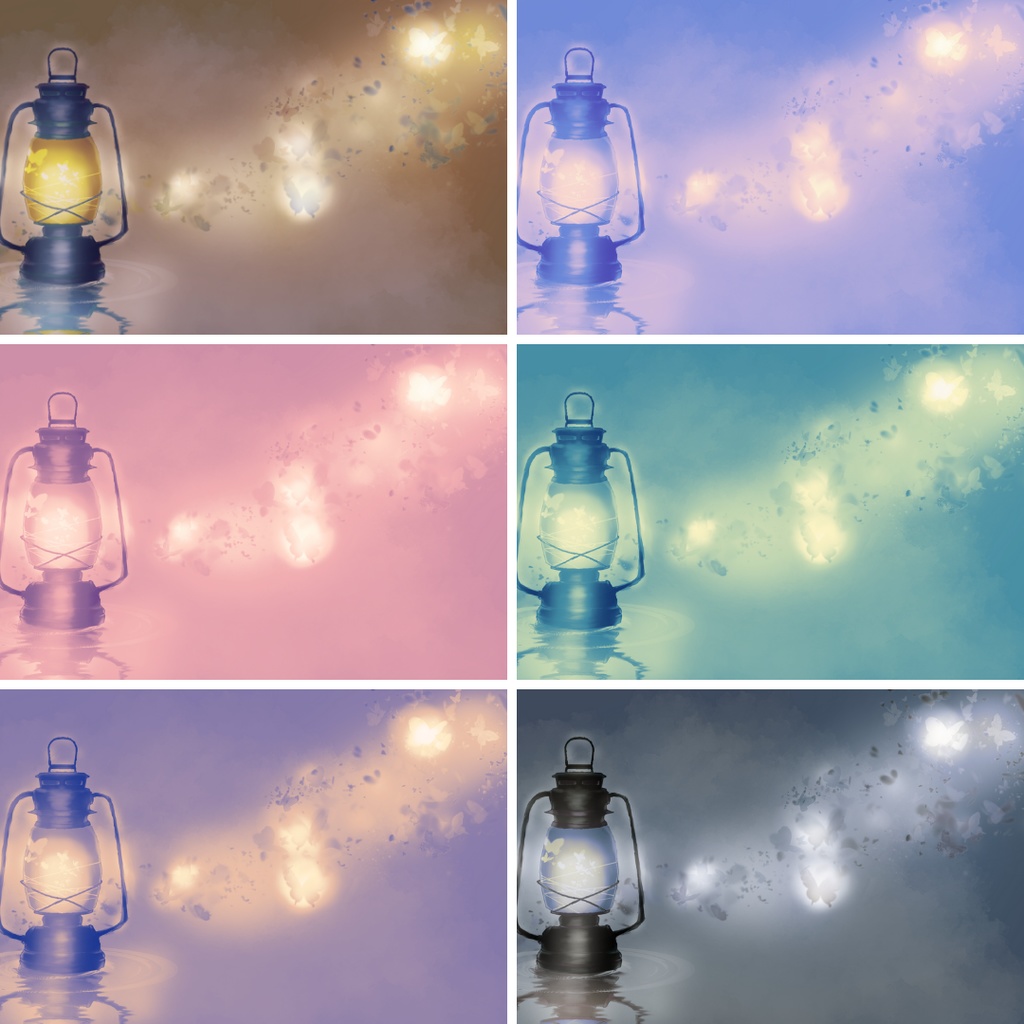 背景用素材024【蝶と光】