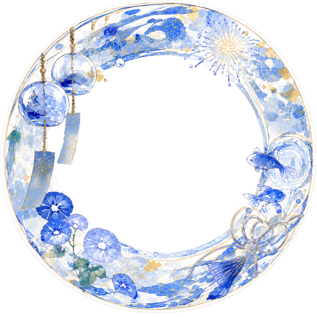 【夏風アイコンリング|水色 / 紫 / 白銀 / 青】