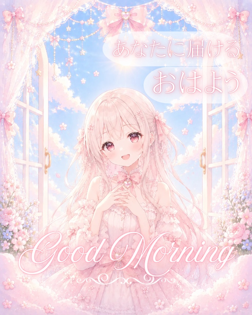 ☁️ふんわり空窓背景素材☁️
