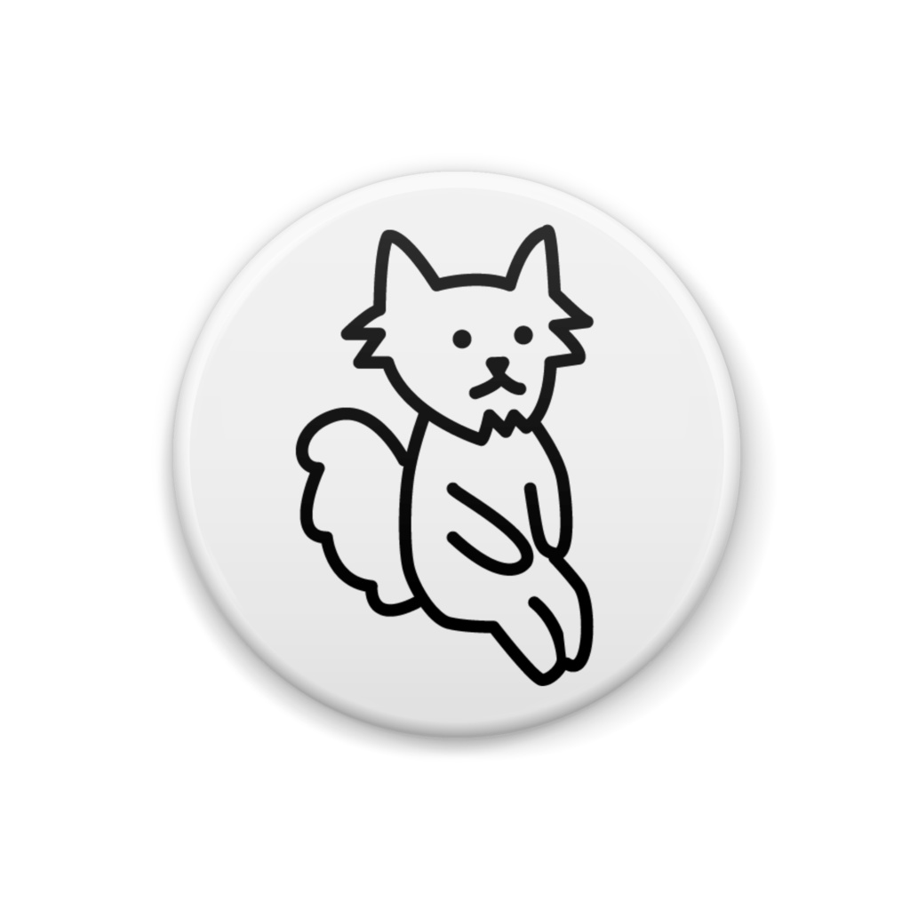 おすわりイッヌ　缶バッジ