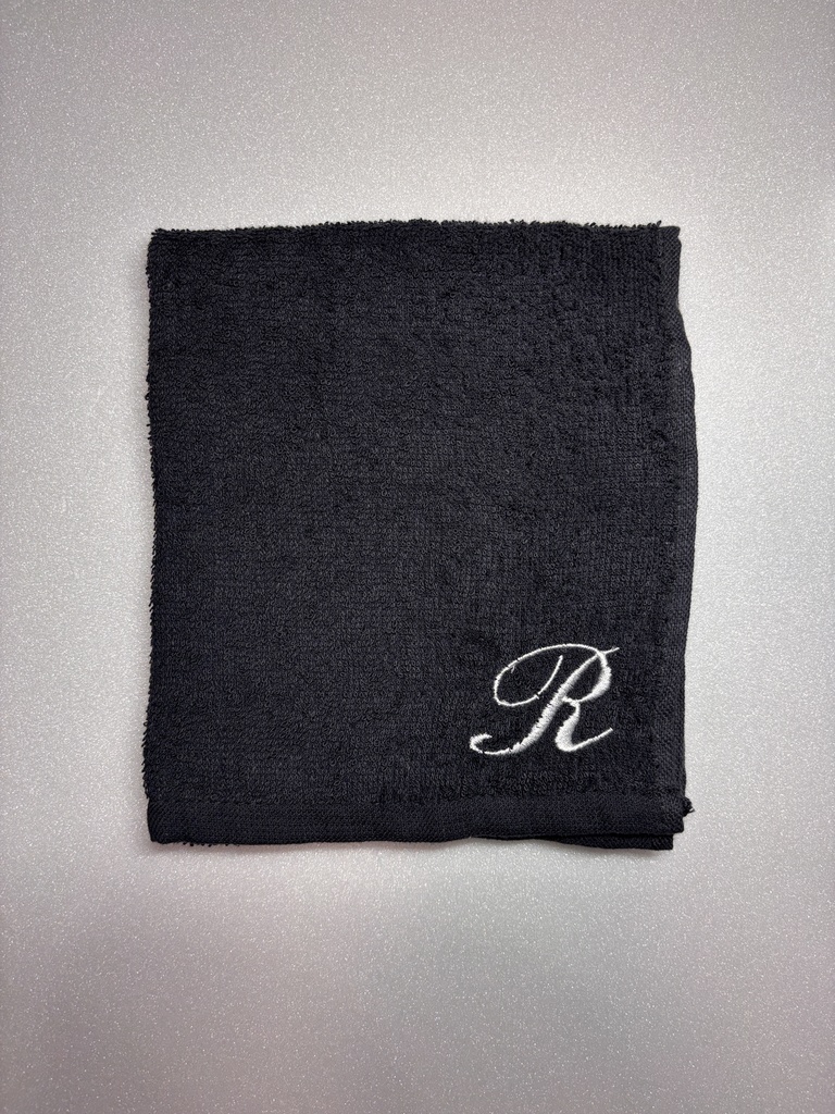 イニシャルR刺繍タオル（フェイスタオル）