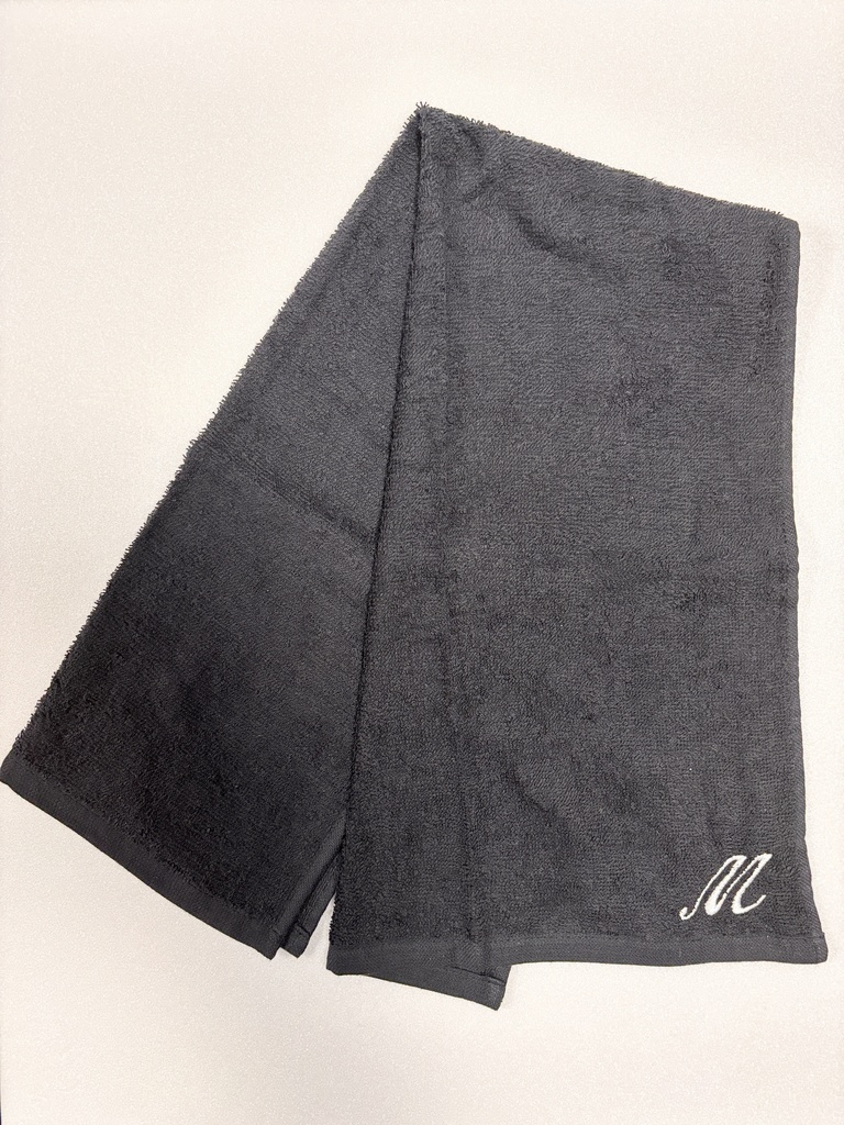 イニシャルM刺繍タオル(フェイスタオル)