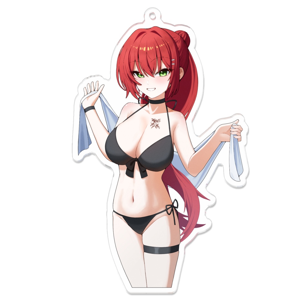 OC Acrylic Key Chain - レナ_Black Bikini