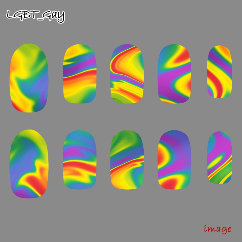 【ネイルチップ】LGBT+