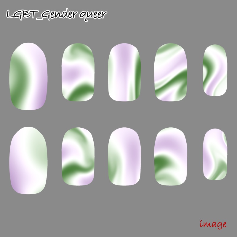 【ネイルチップ】LGBT+