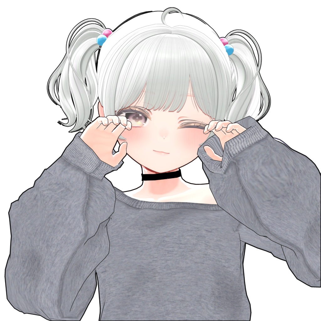 ★ Short Twin Tail Hair ★ 【PB】 【15 Avatars】