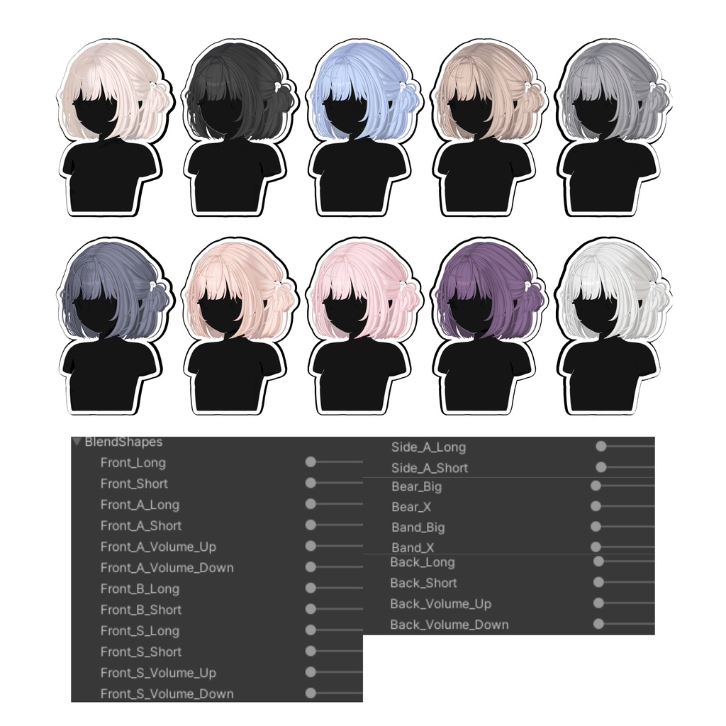 【Sele】 ★ Moonlit Knots Hair ★ 【PB】 【10 Avatars】