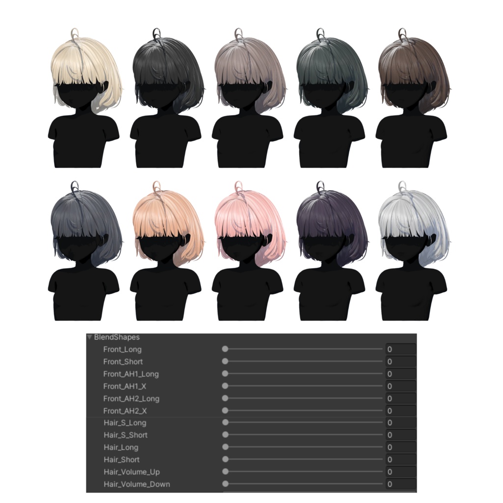 ★Twist of Charm Hair ★ 【PB】 【10 Avatars】
