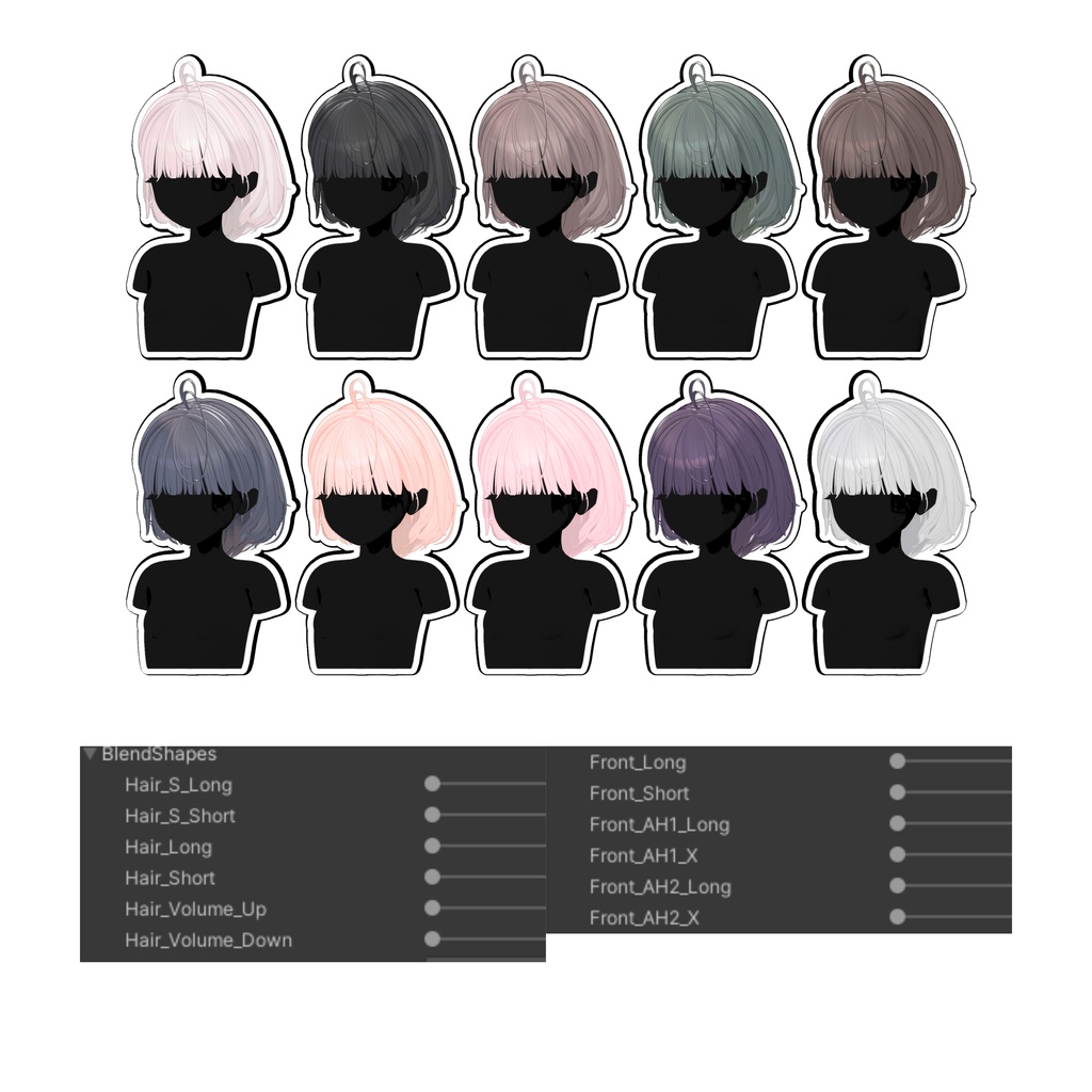 【Sele】 ★Twist of Charm Hair ★ 【PB】 【10 Avatars】