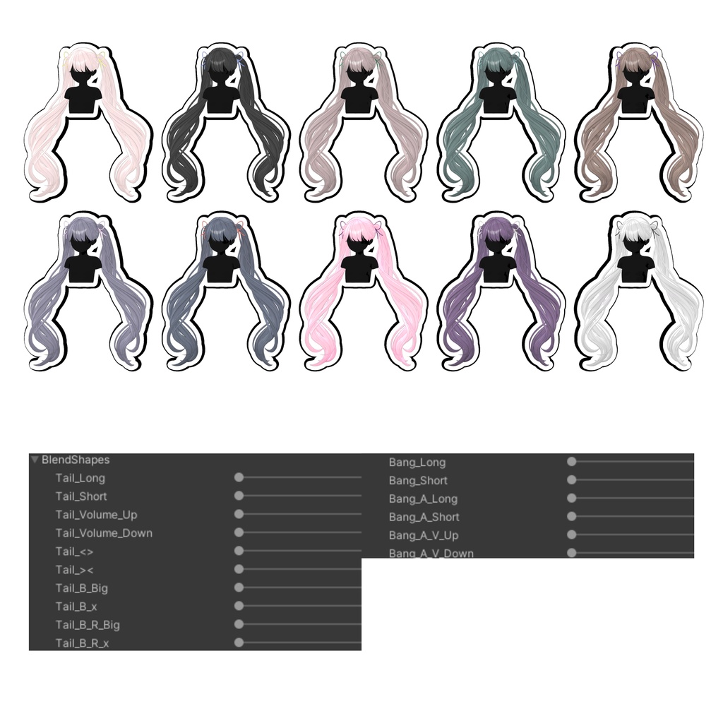 ★Lilith Beat Hair ★【PB】【10 Avatars】