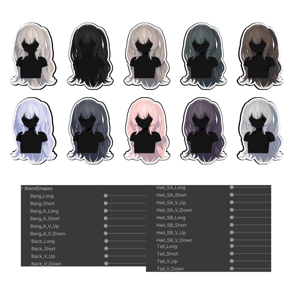 ★Aria Hair ★【PB】【10 Avatars】
