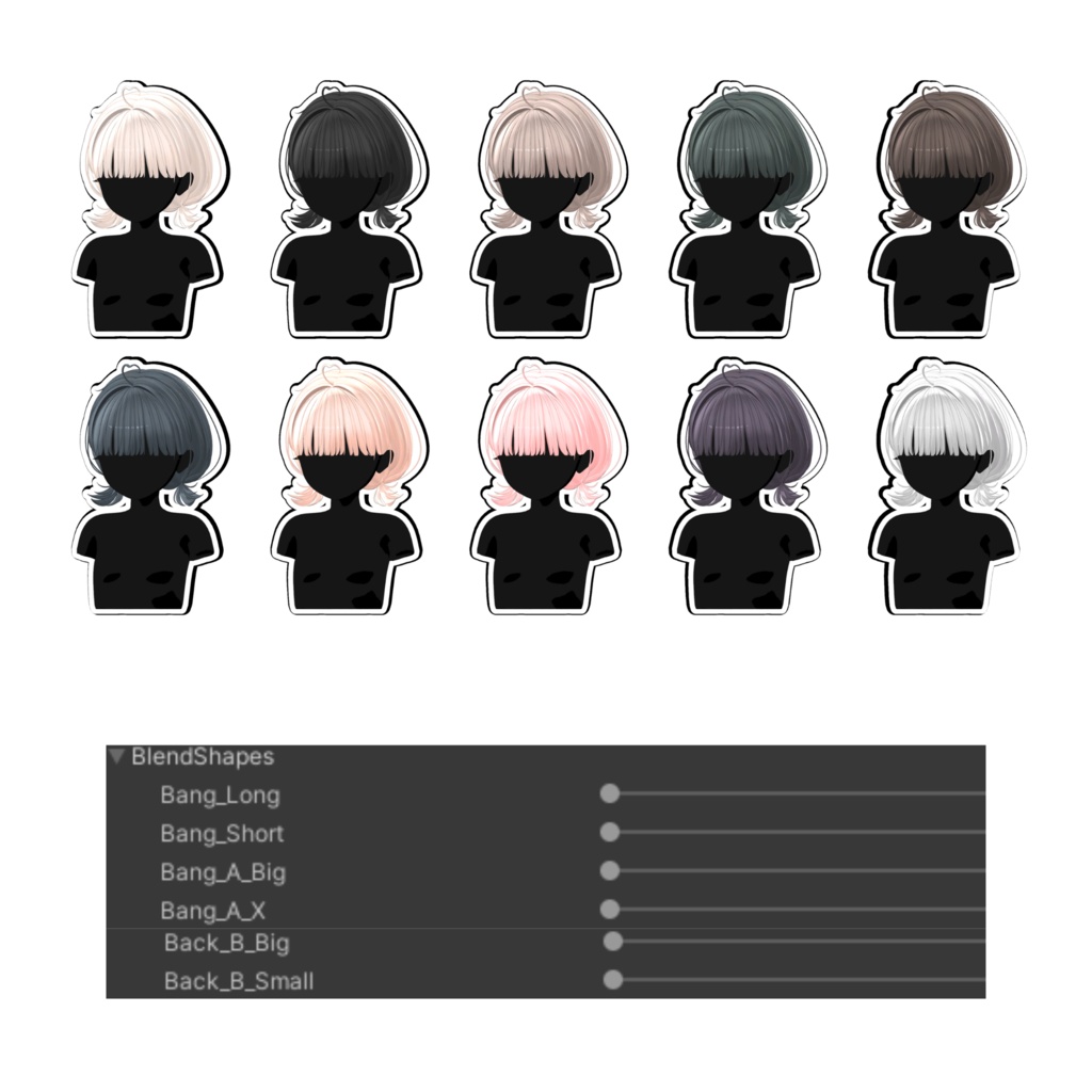 ★Fairy Flutter Hair ★【PB】【10 Avatars】