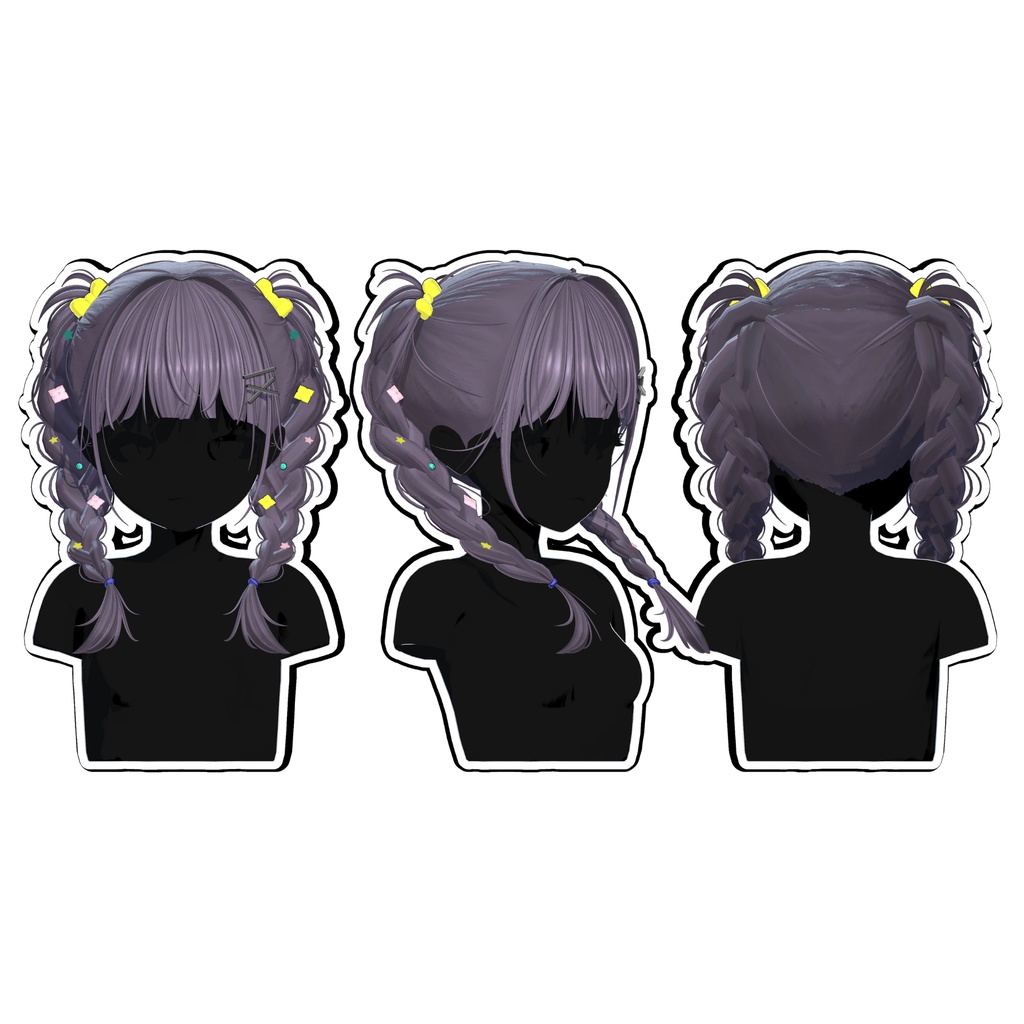 【Sele】 ★Glacier Twin Hair ★【PB】