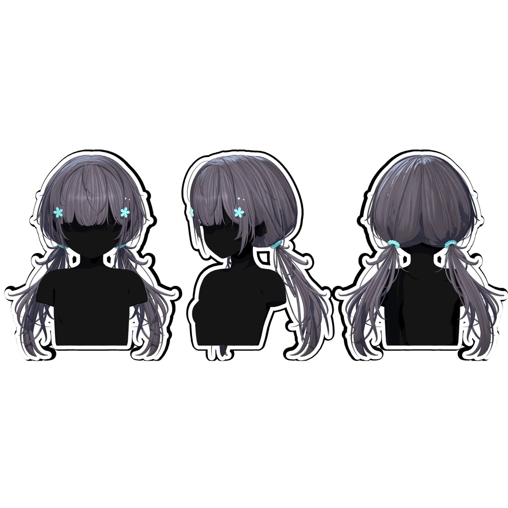 【Sele】 ★Floral Twintails Hair ★【PB】