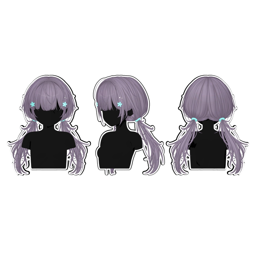 【Sale】 ★Floral Twintails Hair ★【PB】