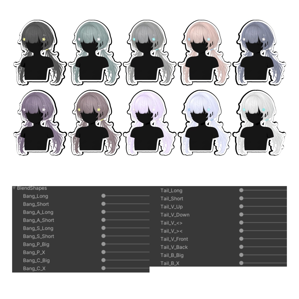 【Sale】 ★Floral Twintails Hair ★【PB】