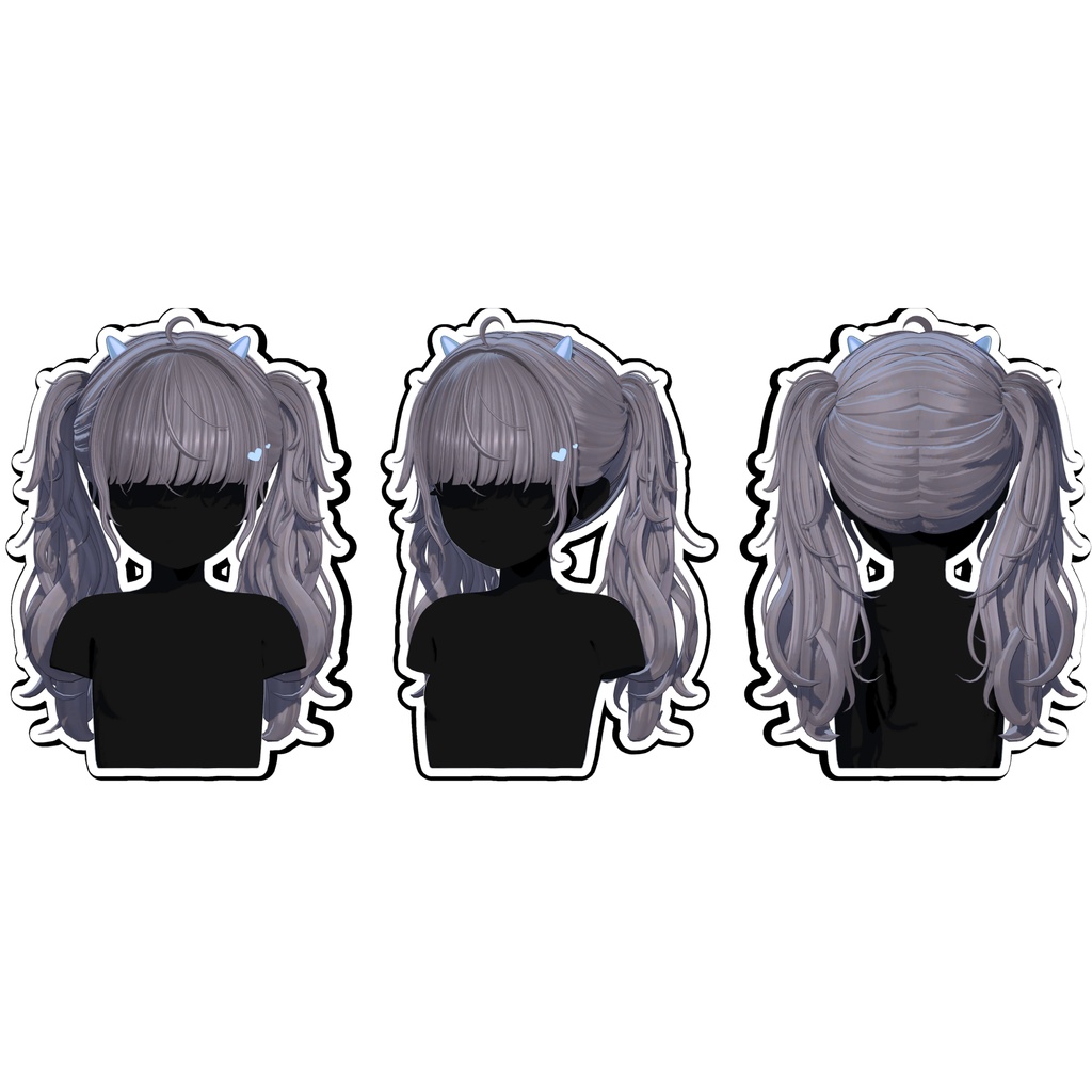 ★Silky Flow Pigtails Hair ★【PB】