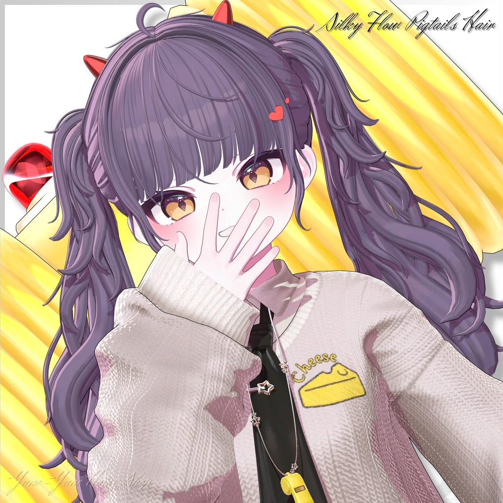 【Sele】 ★Silky Flow Pigtails Hair ★【PB】