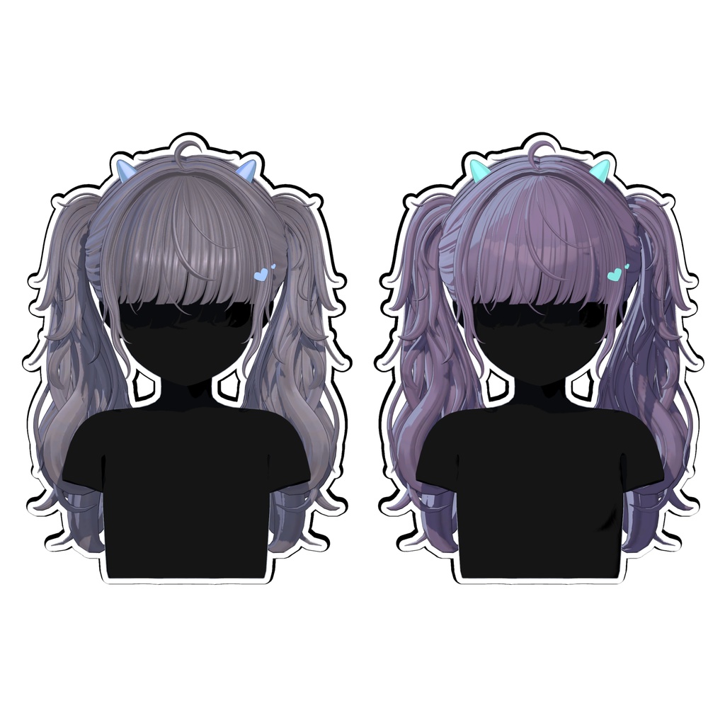 【Sele】 ★Silky Flow Pigtails Hair ★【PB】