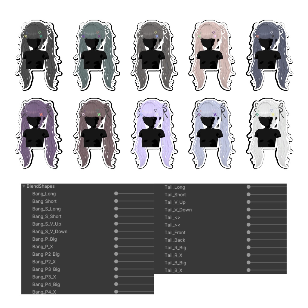 【Sele】 ★Polished Twin Tail Hair ★【PB】