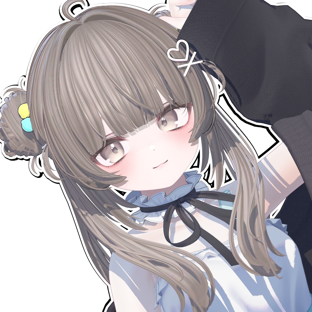 【Sele】 ★Double Bun Straight Hair ★【PB】