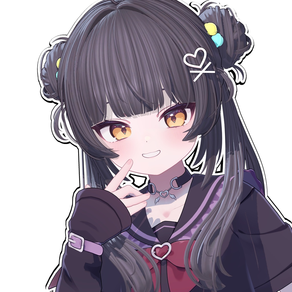 【Sele】 ★Double Bun Straight Hair ★【PB】