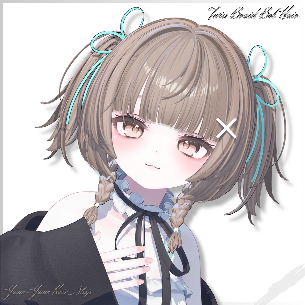 【Sele】 ★Twin Braid Bob Hair ★【PB】