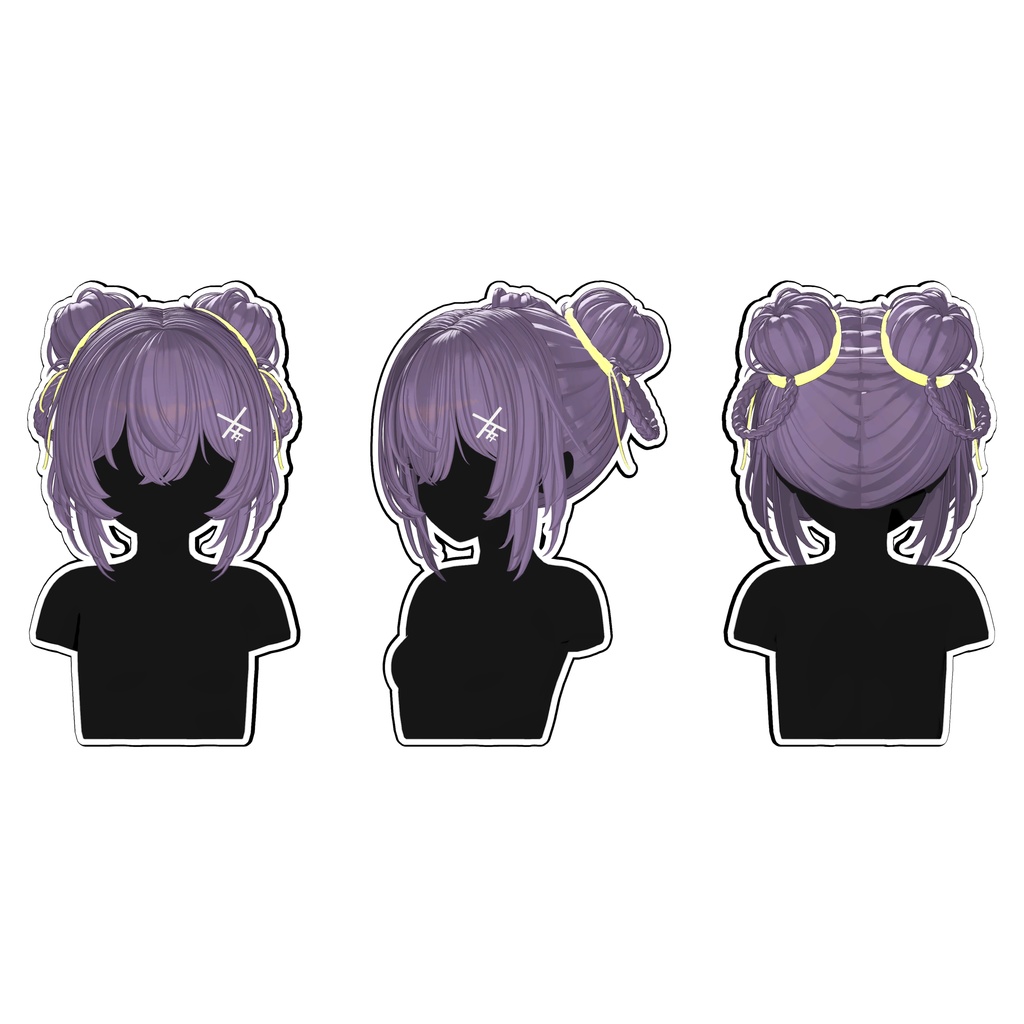 【Sele】 ★Daily Twin Ring Bun Hair ★【PB】