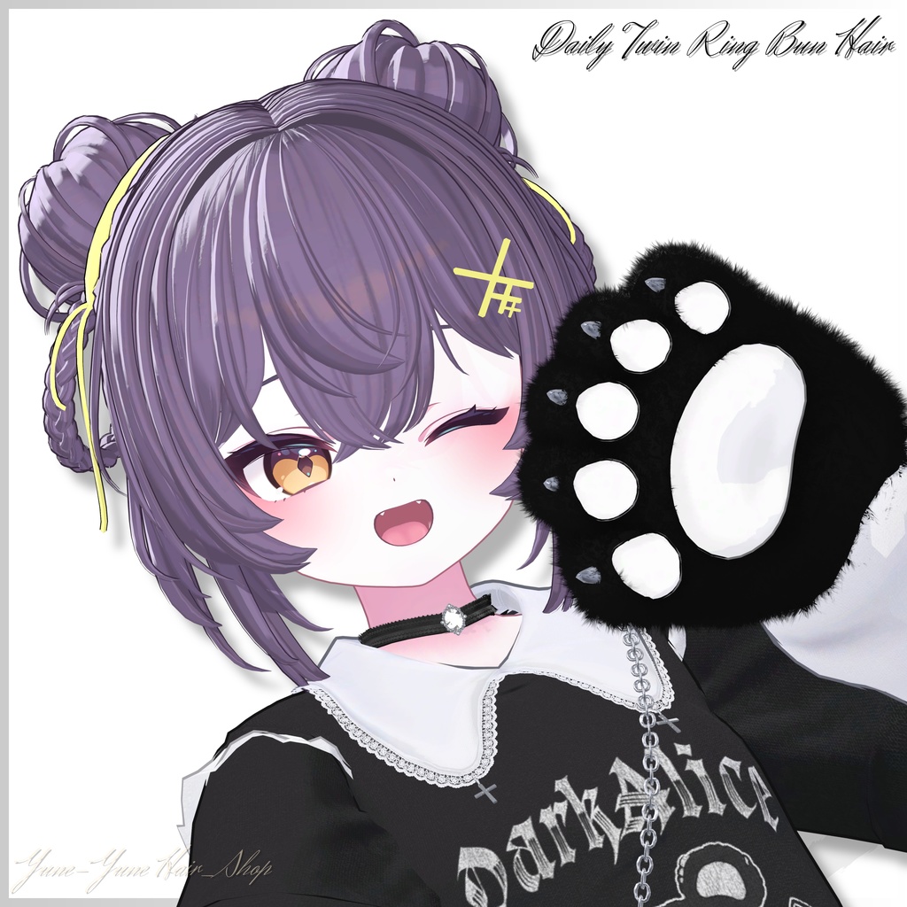 【Sele】 ★Daily Twin Ring Bun Hair ★【PB】