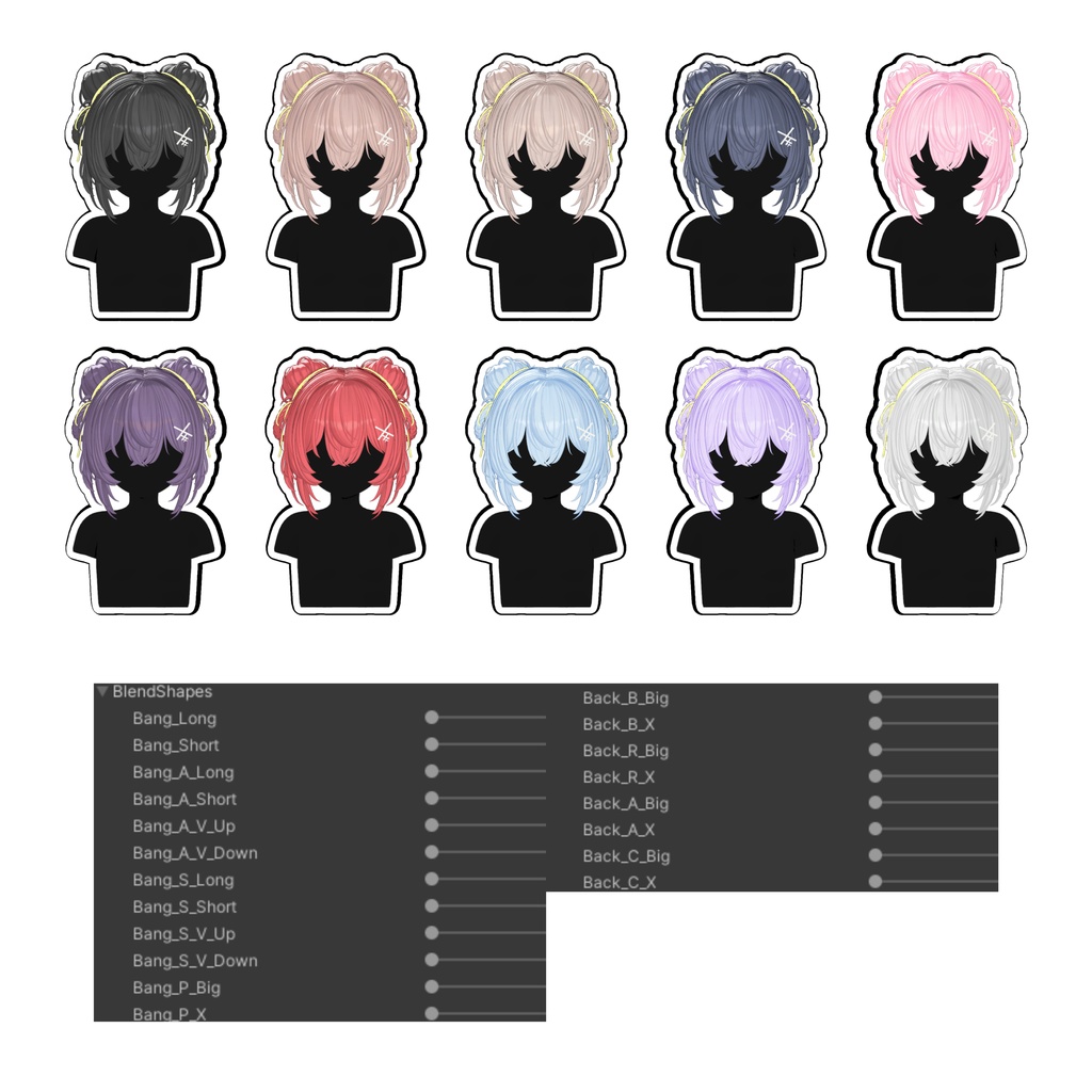 【Sele】 ★Daily Twin Ring Bun Hair ★【PB】