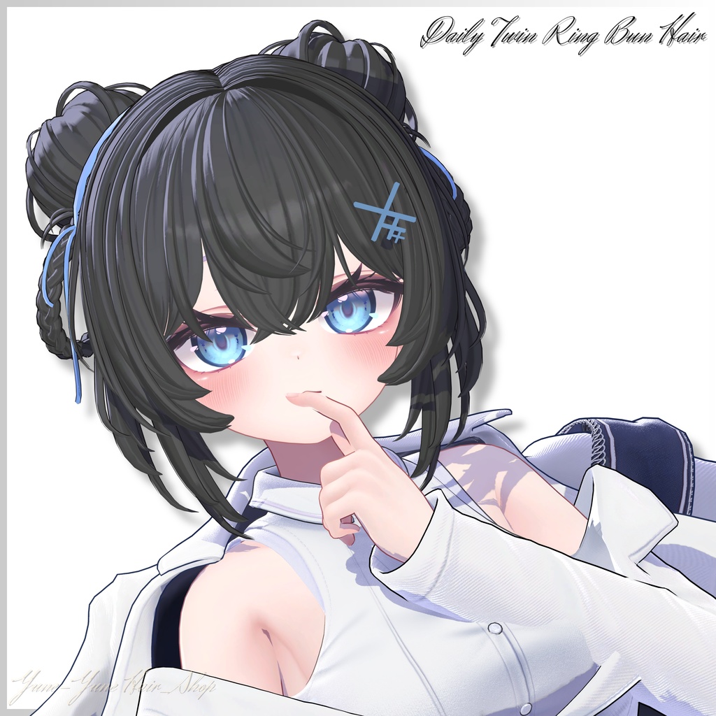 【Sele】 ★Daily Twin Ring Bun Hair ★【PB】