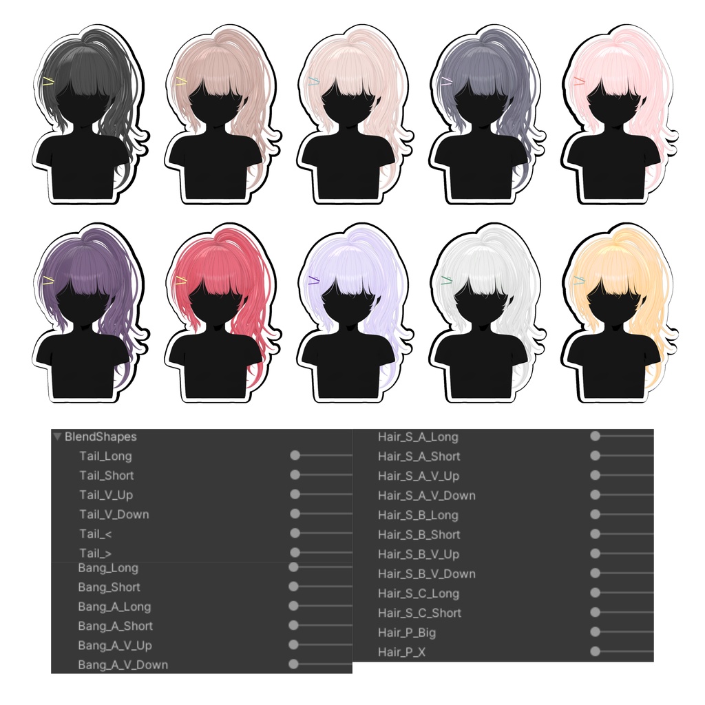 【Sele】 ★High Pony Wave Hair ★【PB】