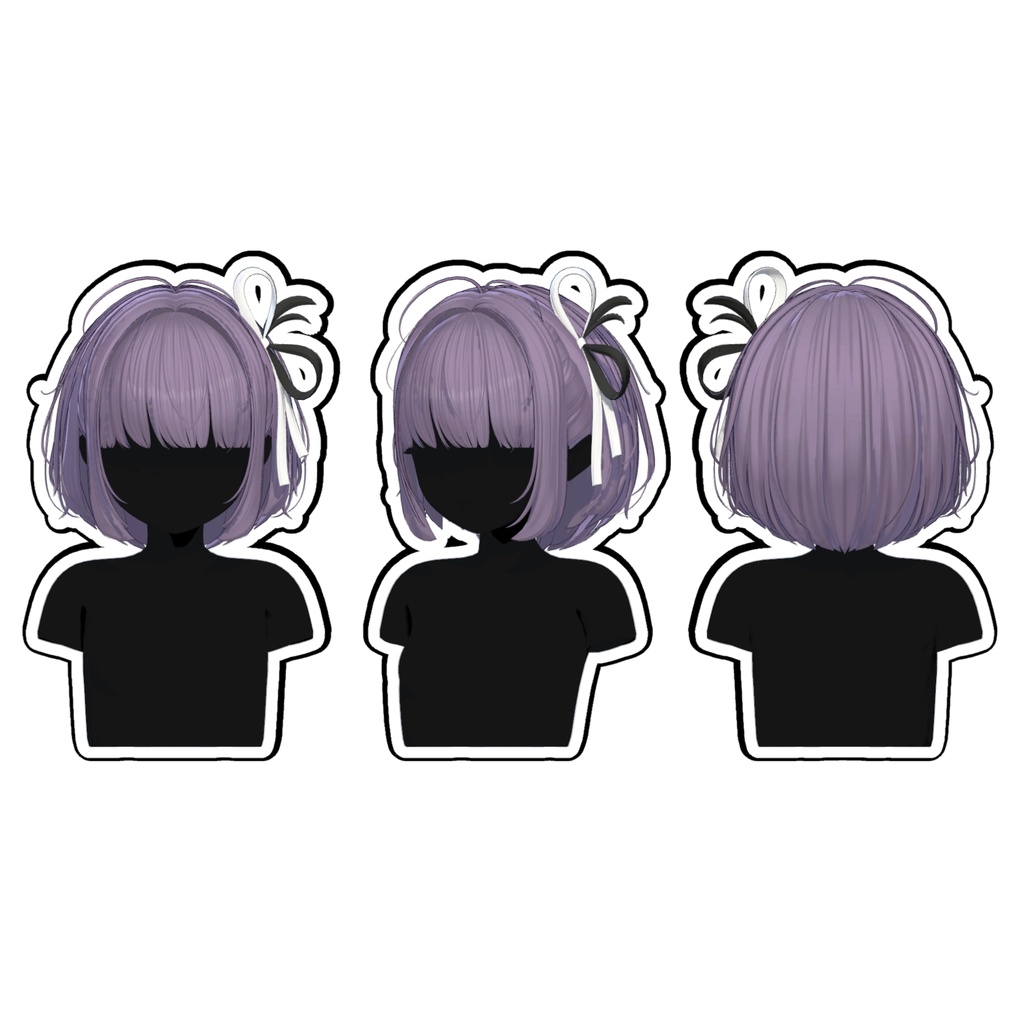 ★【Sale】 Ribbon Melt Bob Hair ★【PB】