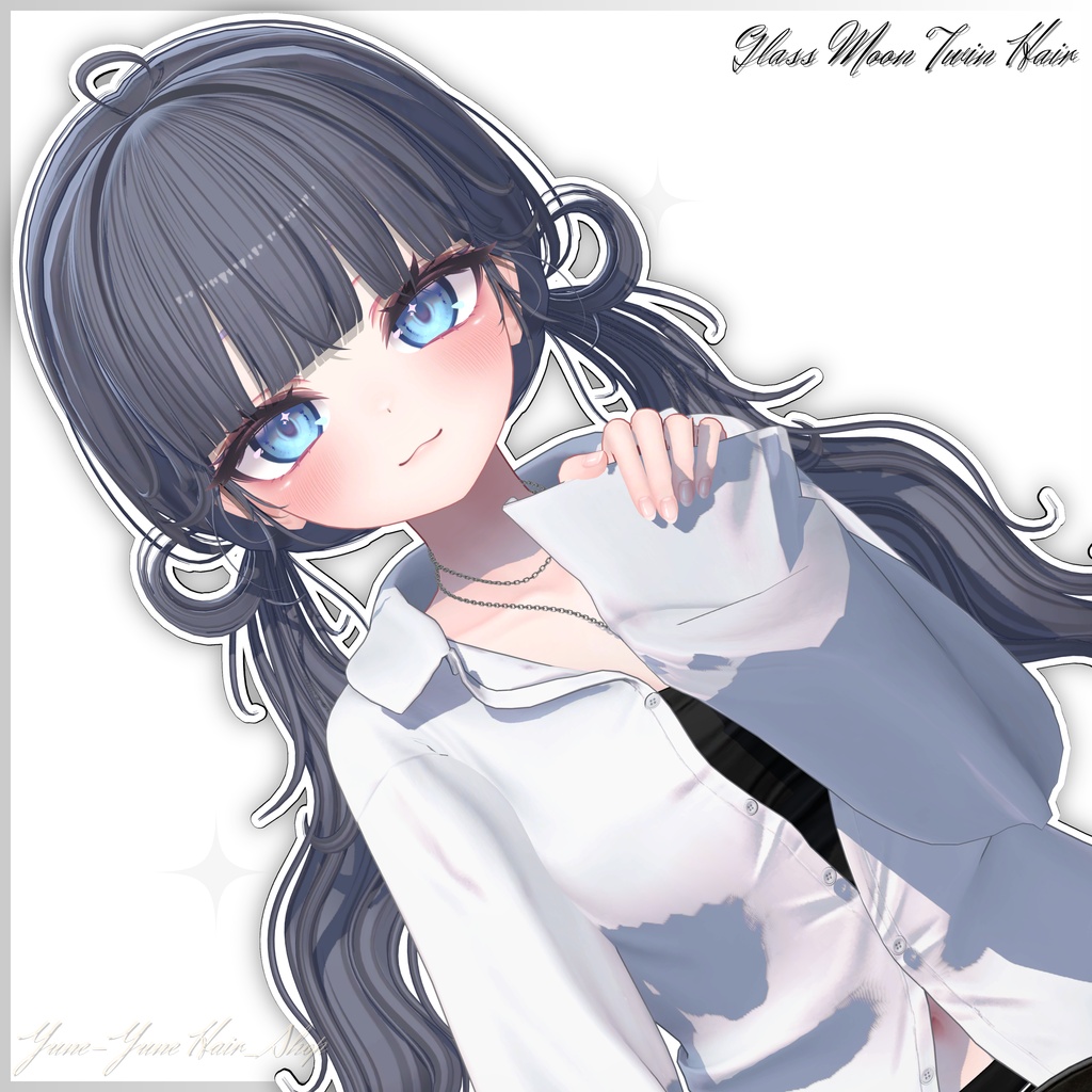 【Sale】★Glass Moon Twin Hair★【PB】