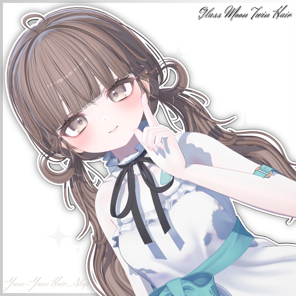 【Sale】★Glass Moon Twin Hair★【PB】