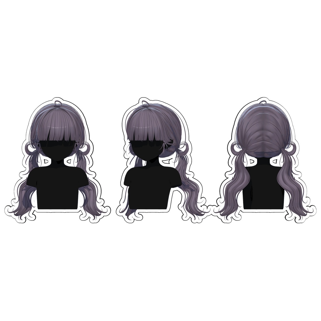 【Sale】★Glass Moon Twin Hair★【PB】