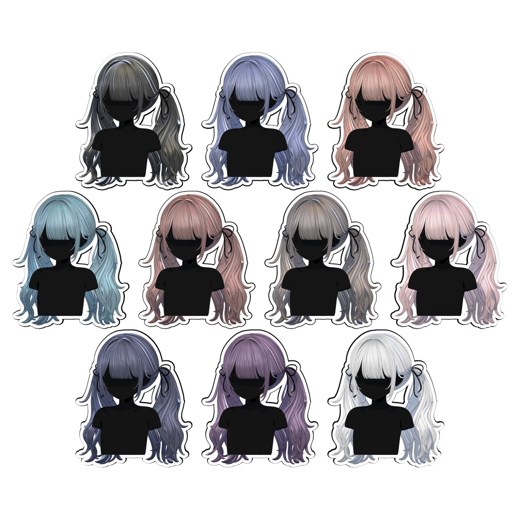 【Sale】★Dusky Twin Hair★【PB】